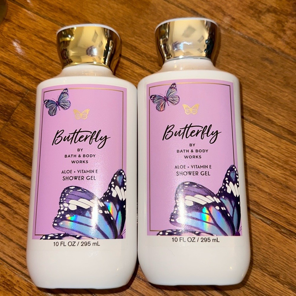 BBW  2pc Butterfly Shower Gel